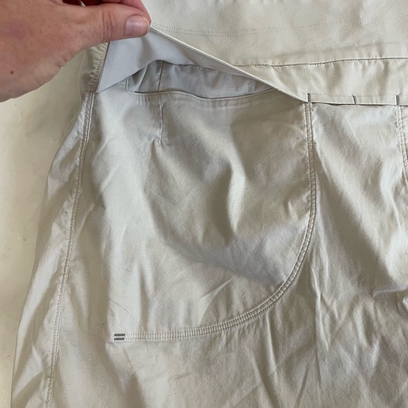 Arc’teryx women’s large stone off-white outdoor active hiking skirt trim fit EUC - Picture 9 of 11